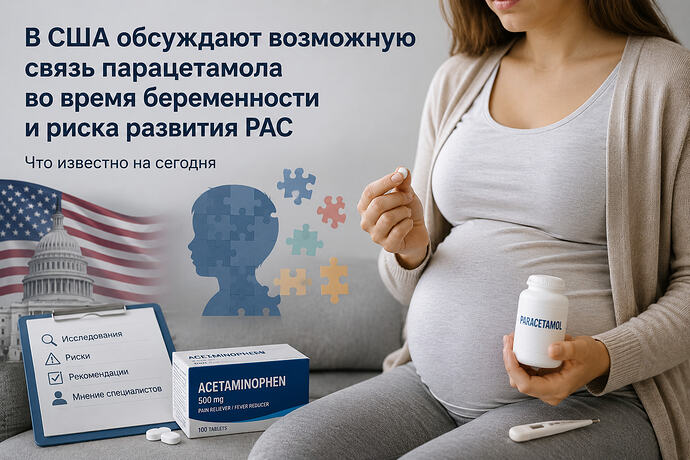 связь парацетамола во время беременности и риска развития Аутизма